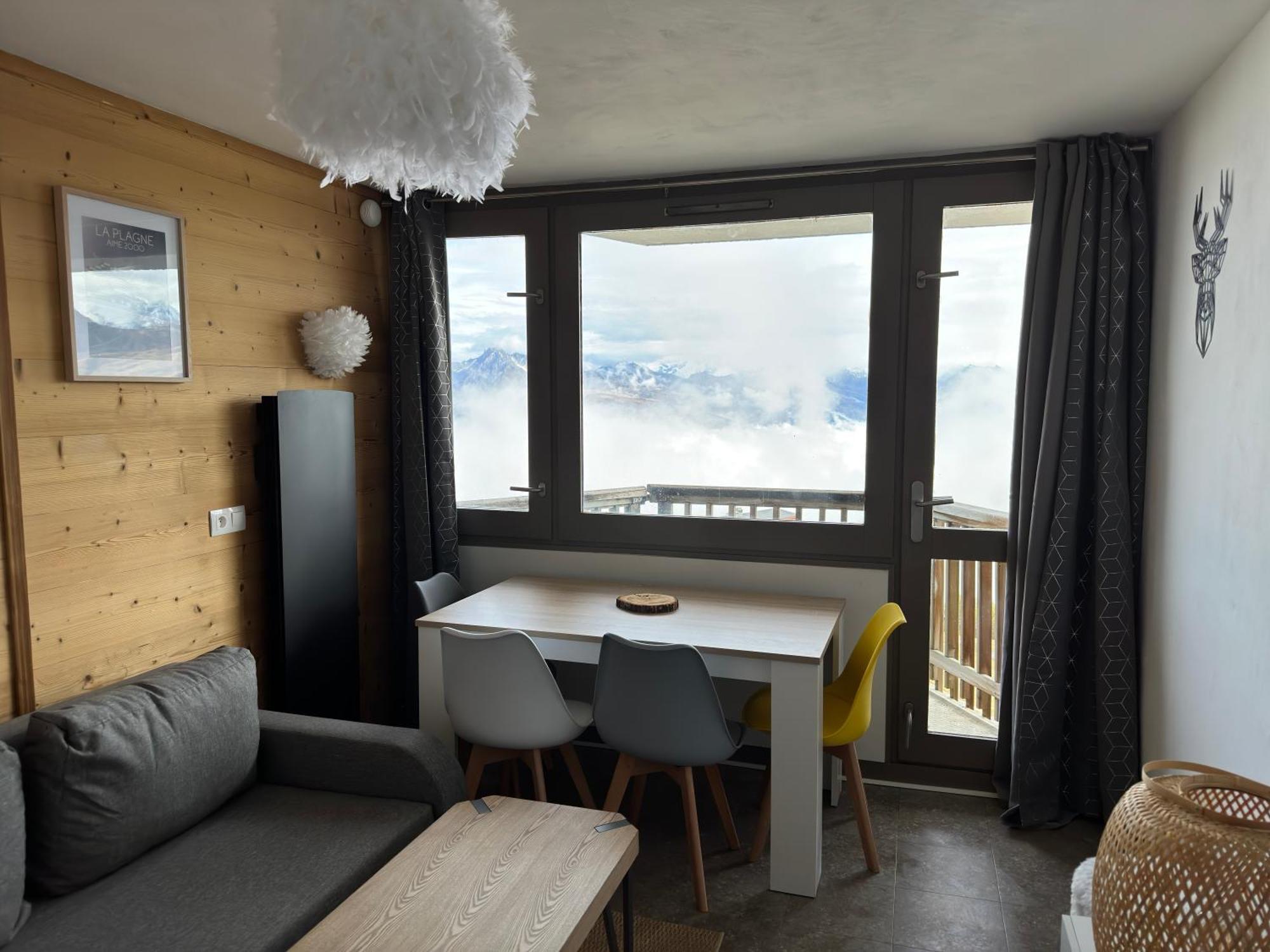 Paquebot Des Neiges - Appartement 4 Personnes - Vue Mont Blanc La Plagne Eksteriør bilde