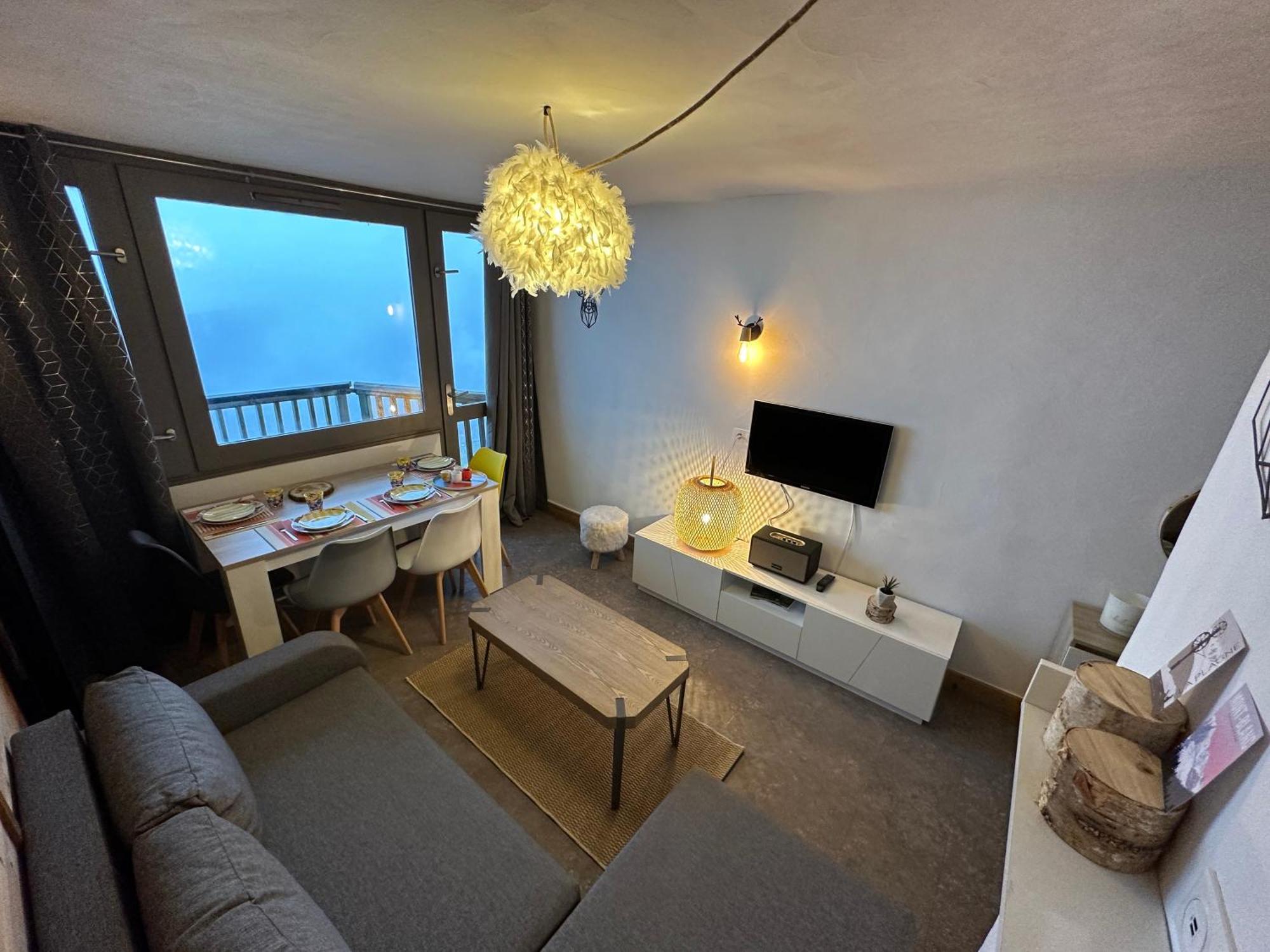 Paquebot Des Neiges - Appartement 4 Personnes - Vue Mont Blanc La Plagne Eksteriør bilde